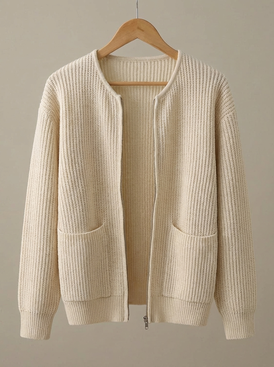 QuietFlex Knitted Cardigan Beige