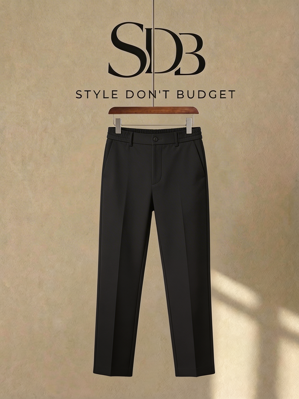QuietFlex Suit Pants Slim Fit Black