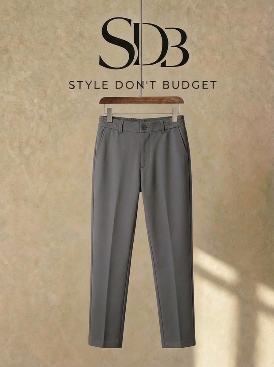 QuietFlex Suit Pants Slim Fit Grey
